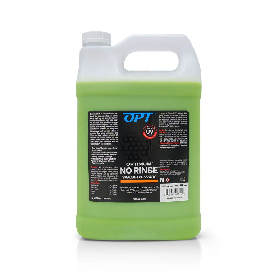 128oz - Optimum No Rinse Wash and Wax